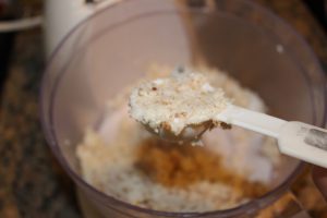 Scooping Coconut mounds for weight loss