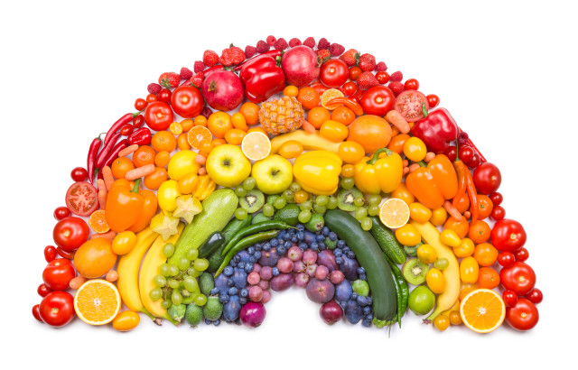 fruit and vegetable rainbow for weightloss
